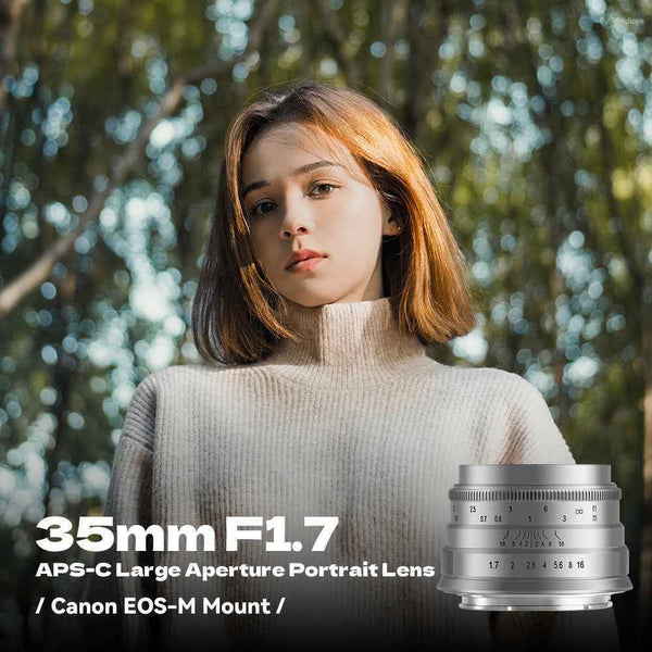35mm F1.7 APS-C Wide-Angle Manual Focus Prime Lens for Panasonic/Olympus Micro 4/3 Mount