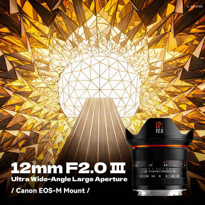 12mm F2.0 III APS-C Ultra Wide-Angle Big Aperture Cameras Lens For Panasonic/Olympus Micro 4/3 Mount