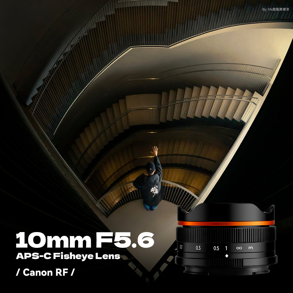 Brightin Star 10mm F5.6 APS-C Fisheye Lens Wide-Angle Lens For M43/Canon M/Canon RF/Sony E/ Nikon Z/Fuji X Mount