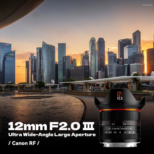 12mm F2.0 III APS-C Ultra Wide-Angle Big Aperture Cameras Lens For Canon  RF mount