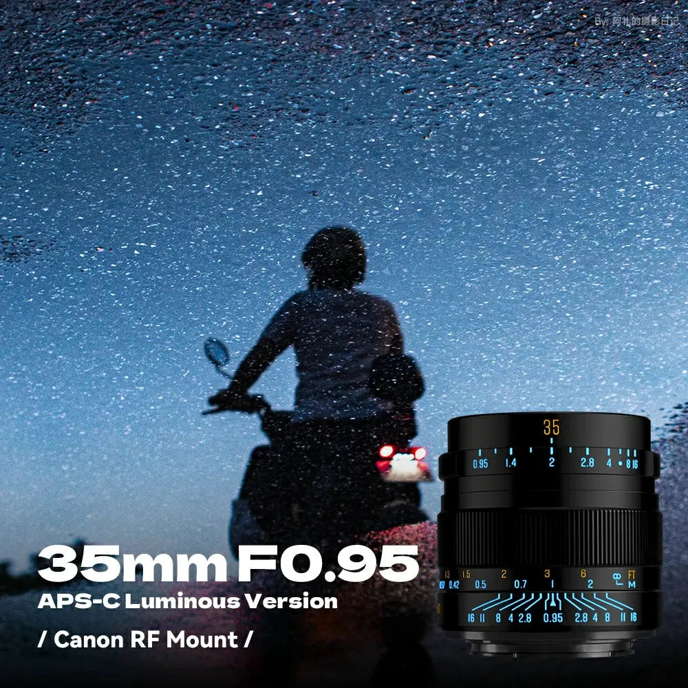 Brightin Star 35mm F0.95 APS-C Luminous Version Portrait Star Manual Fixed Focus Lens Suitable for Sony E/Fuji X/Nikon Z Mount BRIGHTIN STAR