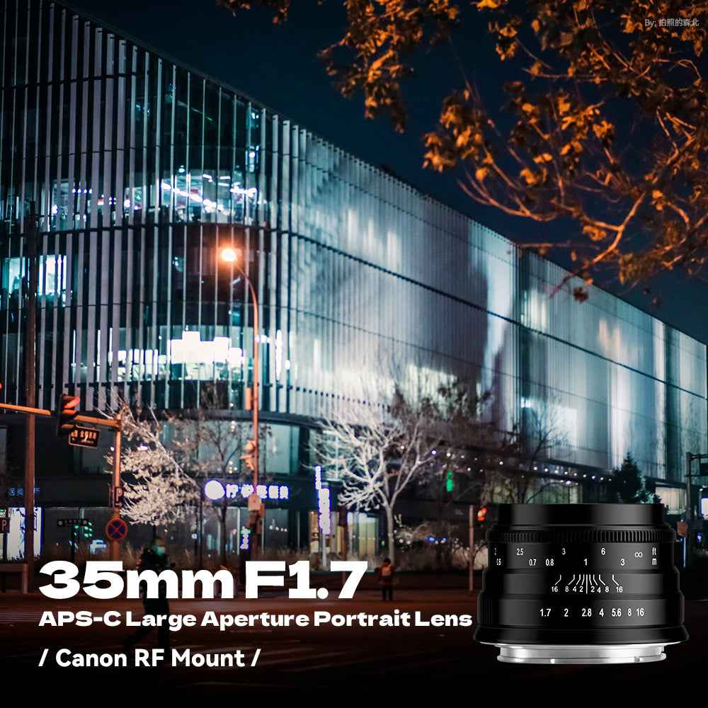 35mm F1.7 APS-C Wide-Angle Manual Focus Prime Lens for Canon EOS-M Mount