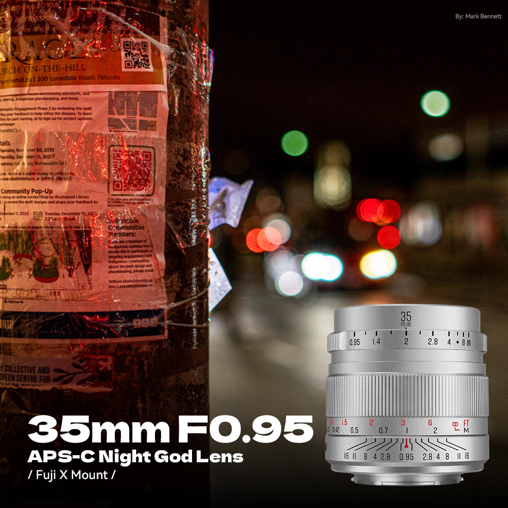 35mm F0.95 APS-C Night God Portrait Star Manual Fixed Focus Lens Suitable For Panasonic/Olympus Micro 4/3 Mount