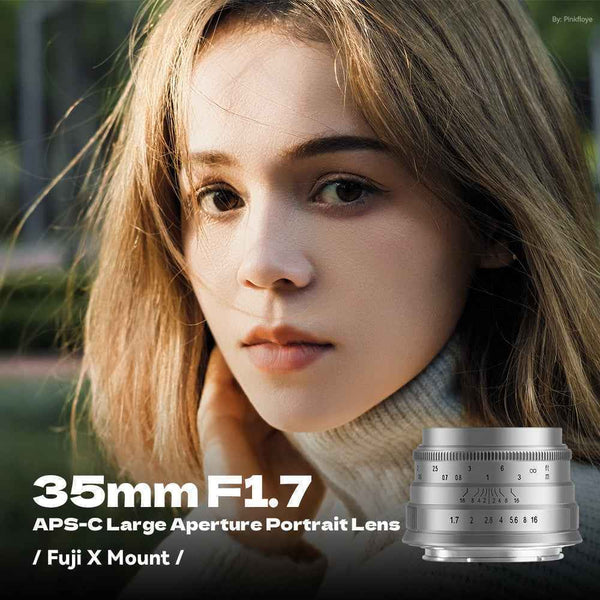 35mm F1.7 APS-C Wide-Angle Manual Focus Prime Lens for Panasonic/Olympus Micro 4/3 Mount