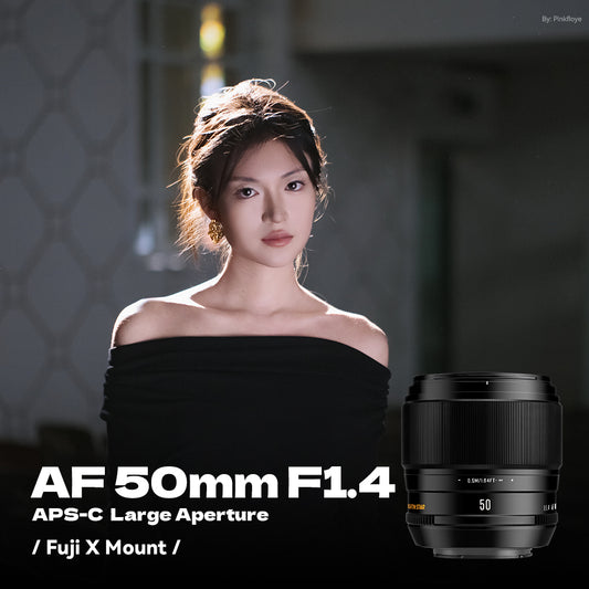 AF50mm F1.4 APS-C Autofocus Lens Large Aperture Portrait Fixed Focus Lens Suitable Fit for Fuji X-Mount