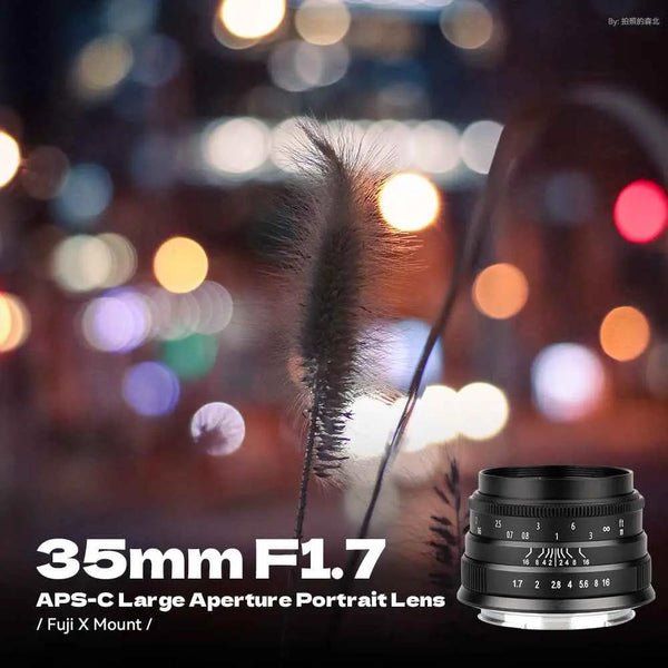 35mm F1.7 Wide-Angle Manual Focus Prime Lens - Brightin Star