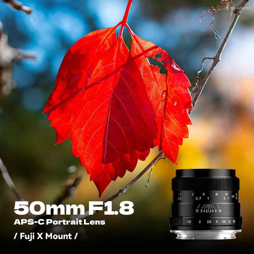 50mm F1.8 APS-C Manual Focus Lens Fit for Fuji X-Mount