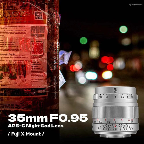 35mm F0.95 APS-C Night God Portrait Star Manual Fixed Focus Lens Suitable For Canon RF Mount