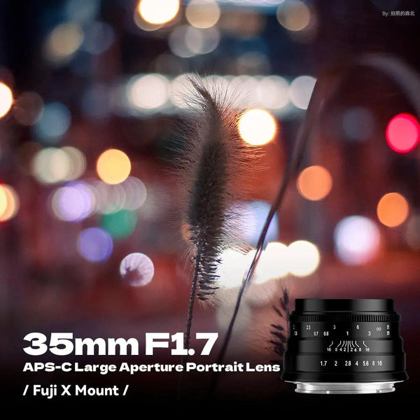 35mm F1.7 APS-C  Wide-Angle Manual Focus Prime Lens,for Canon RF Mount BRIGHTIN STAR