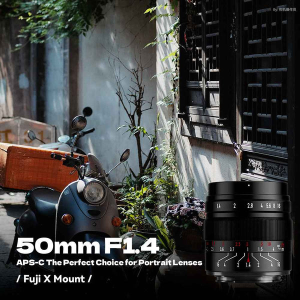 50mm F1.4 APS-C Manual Focus Prime Lens，for Fuji X-Mount