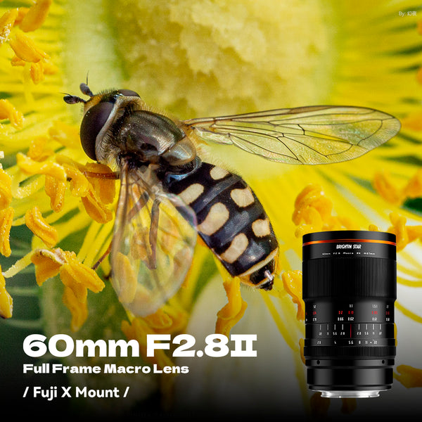新品同様Brightin Star 60mm f2.8 2倍拡大 APS-C Brightin Star 60mm F2.8 Ii 2x Macro Lens Aps-C Lens