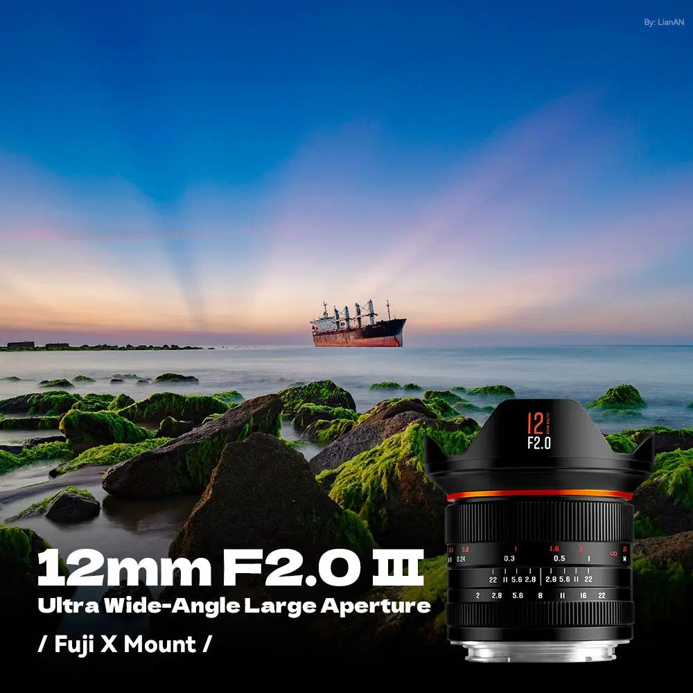 12mm F2.0 III APS-C Ultra Wide-Angle Big Aperture Cameras Lens£¬For Fuji X-Mount Save 30$-Checkout Price $169.00