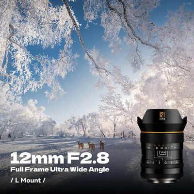 12mm F2.8 Full Frame 122.5° Ultra Wide Angle Manual Focus Prime Mirrorless Camera Lens Fit for L Mount BrightinStar.US