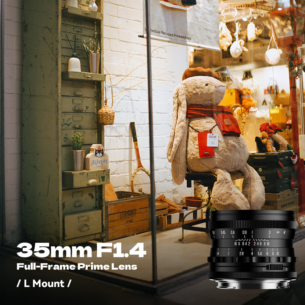 Brightin Star 35mm F1.4 Full-Frame Large Aperture Manual Focus Lens for L Mount L Mount