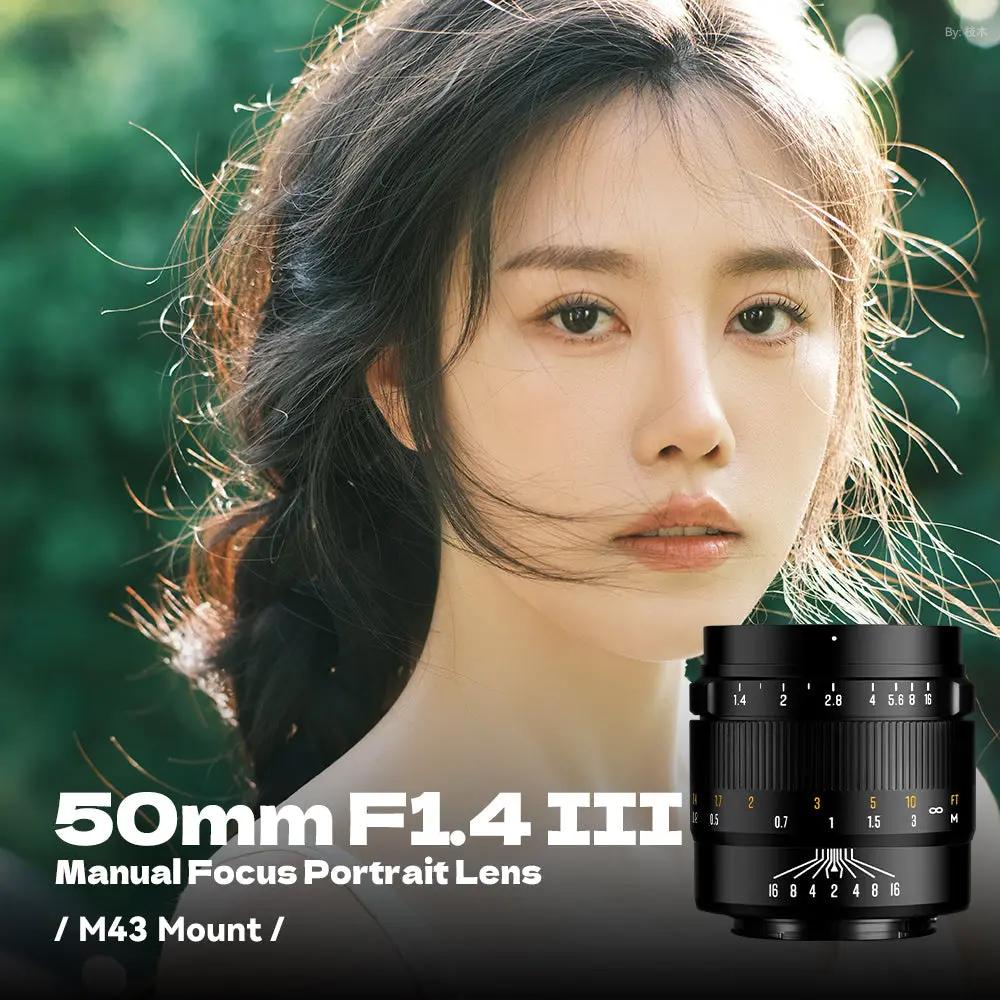 50mm F1.4 III APS-C Manual Focus Portrait Lens for M43 BrightinStar.US