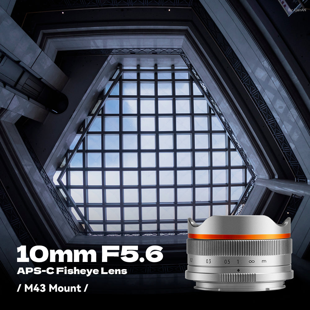 Brightin Star 10mm F5.6 APS-C Fisheye Lens Wide-Angle Lens For M43/Canon M/Canon RF/Sony E/ Nikon Z/Fuji X Mount