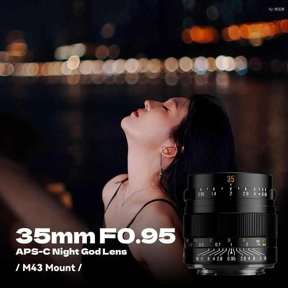 35mm F0.95 APS-C Night God Portrait Star Manual Fixed Focus Lens Suitable For Panasonic/Olympus Micro 4/3 Mount