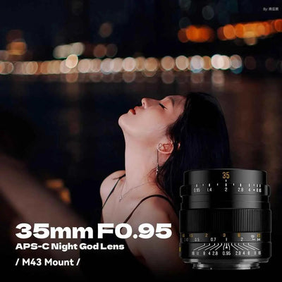 35mm F0.95 APS-C Night God Portrait Star Manual Fixed Focus Lens Suitable For Panasonic/Olympus Micro 4/3 Mount