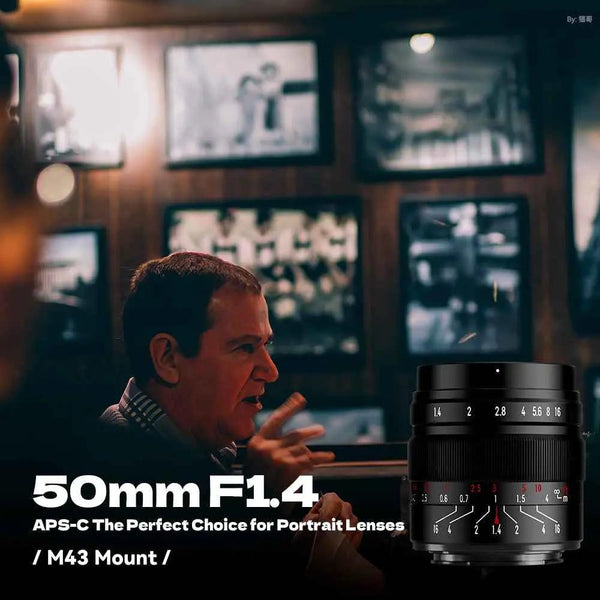 50mm F1.4 APS-C Manual Focus Prime Lens for Panasonic/Olympus Micro 4/3 Mount