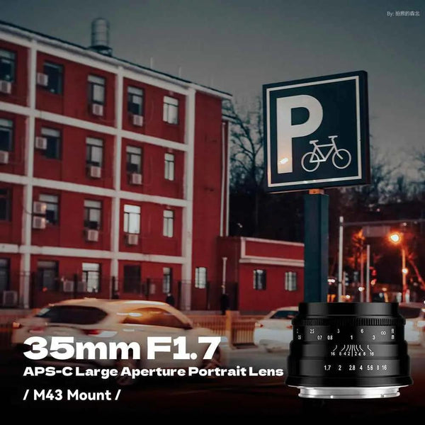 35mm F1.7 APS-C Wide-Angle Manual Focus Prime Lens，for Fuji X-Mount