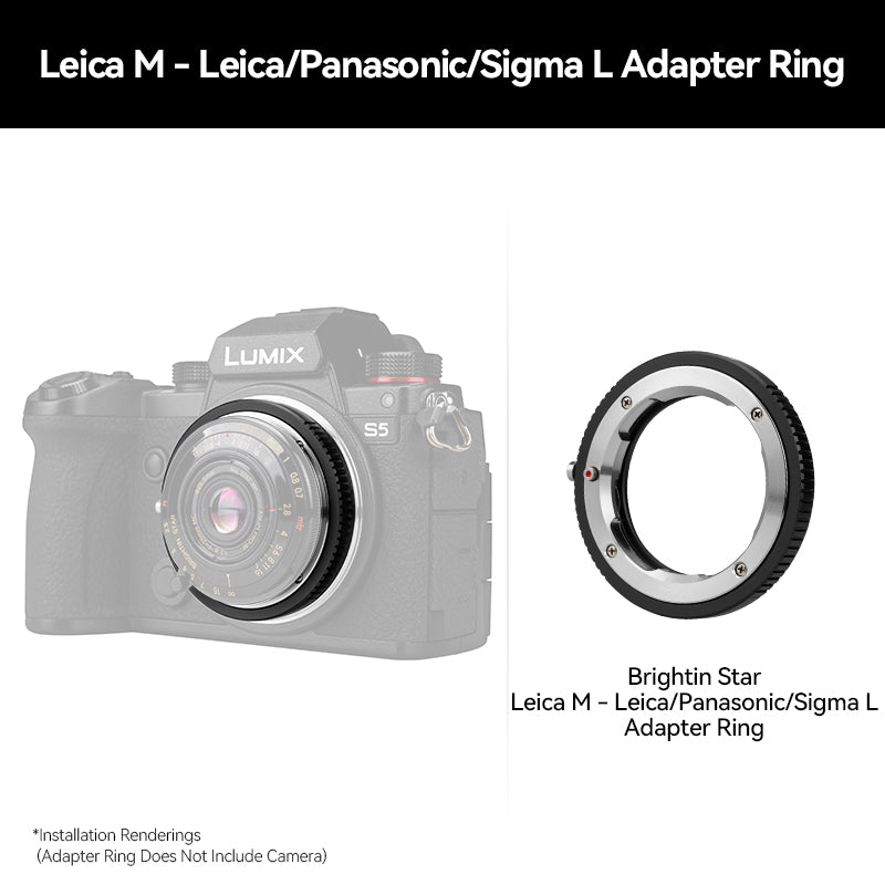 Exclusive 25.5mm UV Protection Filter (Only 1mm) Leica/Sigma/Panasonic L Canon RF Nikon Z Sony E Fujifilm X Fujifilm GFX Adapter Ring For 28mm F2.8 Lens