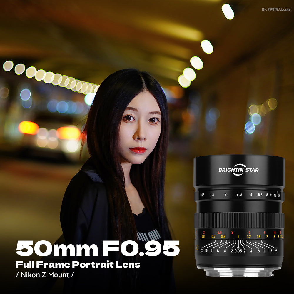 The Best Gift for Dad Brightin Star 50mm F0.95 Full Frame Large Aperture Camera Lens For Sony E/Nikon Z/Canon RF/L Mount