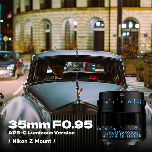 35mm F0.95 APS-C Luminous Version Portrait Star Manual Fixed Focus Lens Suitable for Nikon Z Mount