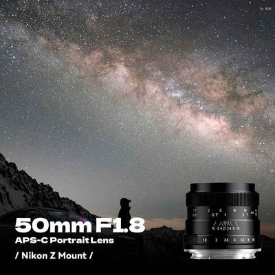 50mm F1.8 APS-C Manual Focus Lens Fit for Fuji X-Mount