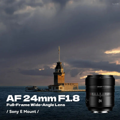 Brightin Star AF 24mm F1.8 Full-Frame Auto Focus Large Aperture Wide Angle Prime Lens for Sony E Sony E Mount