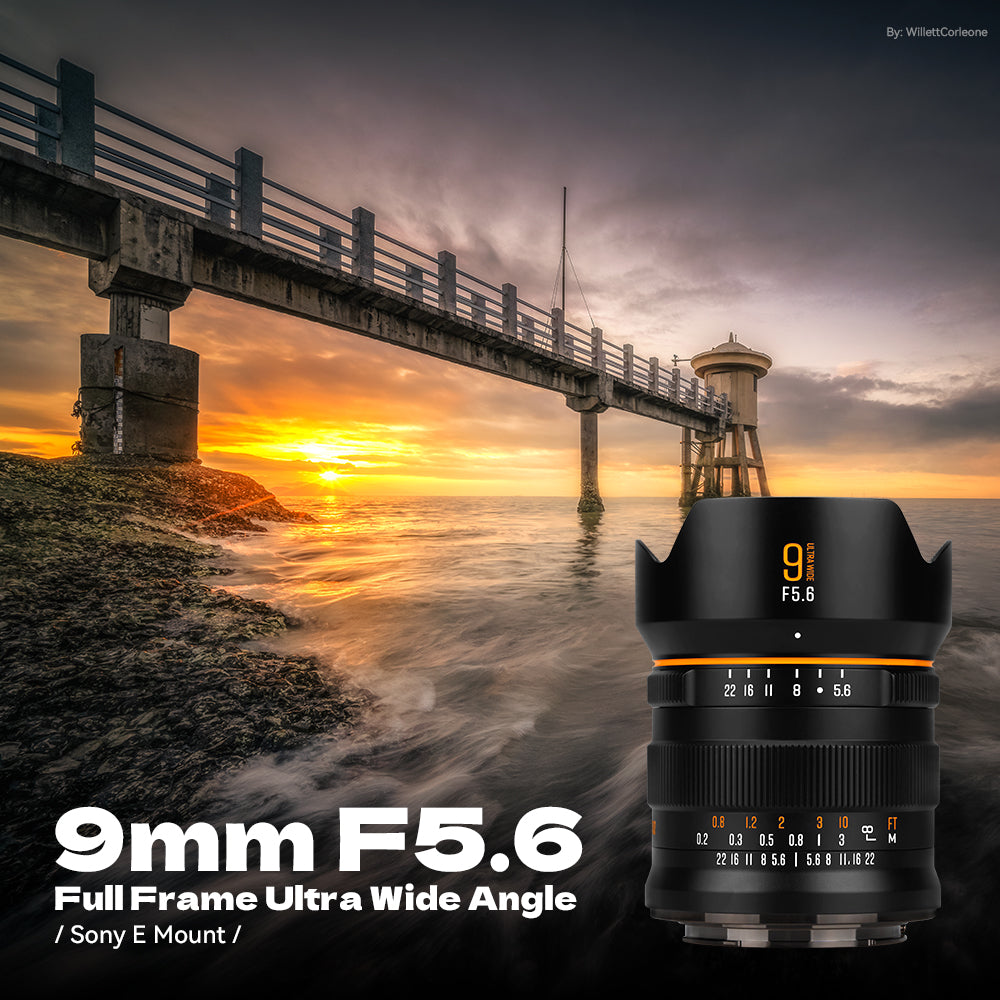 The Best Gift for Dad Brightin Star 9mm F5.6 Full Frame Manual Focus Camera Lens Ultra Wide Angle 0 Distortion Lens with ND Filter For Sony E/Nikon Z/Canon RF/L Mount