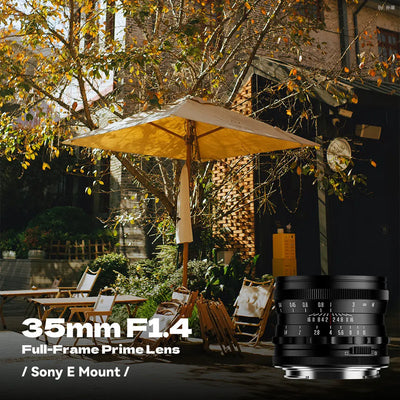 Brightin Star 35mm F1.4 Full-Frame Large Aperture Manual Focus Lens for Sony E Mount Sony E Mount