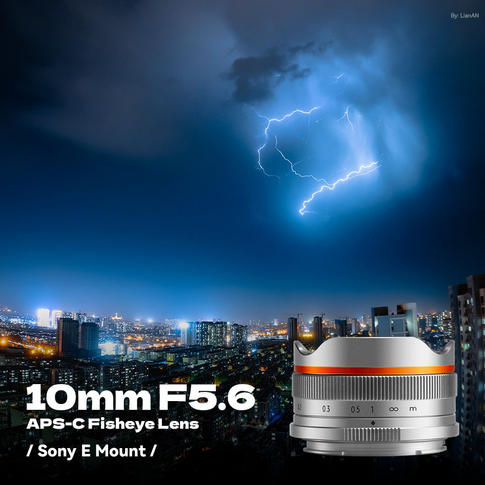 Brightin Star 10mm F5.6 APS-C Fisheye Lens Wide-Angle Lens For M43/Canon M/Canon RF/Sony E/ Nikon Z/Fuji X Mount