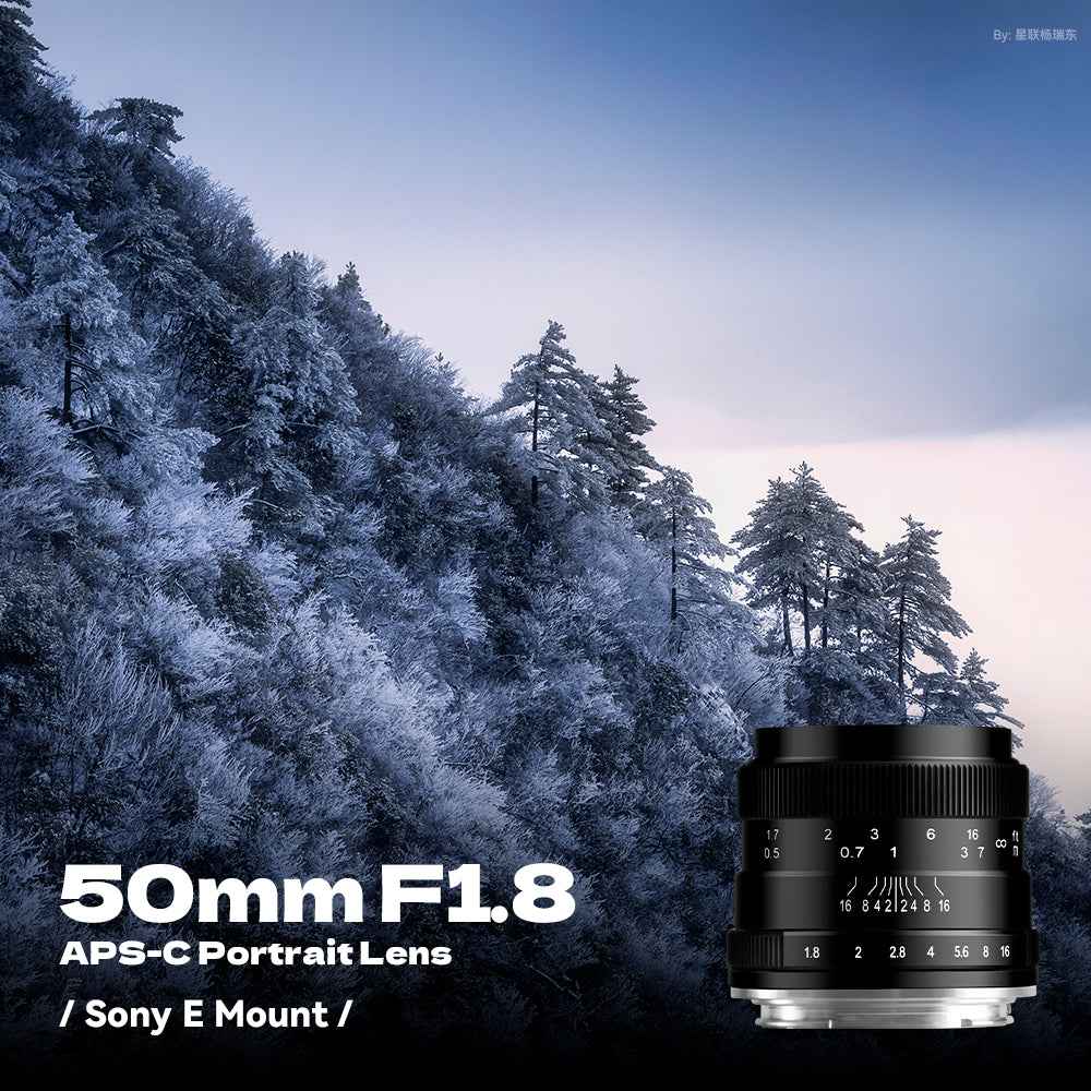 50mm F1.8 APS-C Manual Focus Lens Fit for Fuji X-Mount