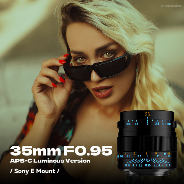 35mm F0.95 APS-C Luminous Version Portrait Star Manual Fixed Focus Lens Suitable for Sony E Mount