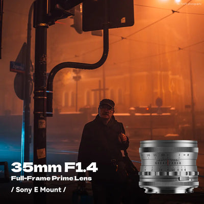 Brightin Star 35mm F1.4 Full-Frame Large Aperture Manual Focus Lens for Sony E Mount Sony E Mount
