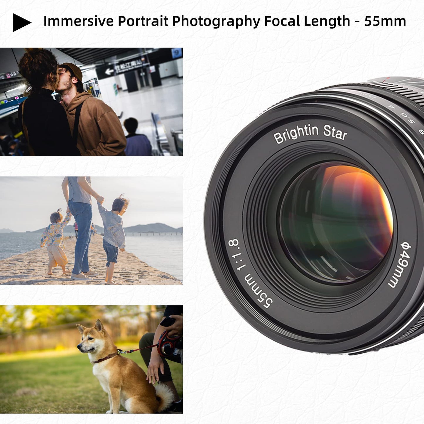 55mm F1.8 Full Frame Large Aperture Manual Focus Mirrorless Camera Lens, Fit for Canon RF-Mount EOS-RP, EOS-R, EOS-R5, EOS R7, EOS-R6, EOS-R3, EOS-R10