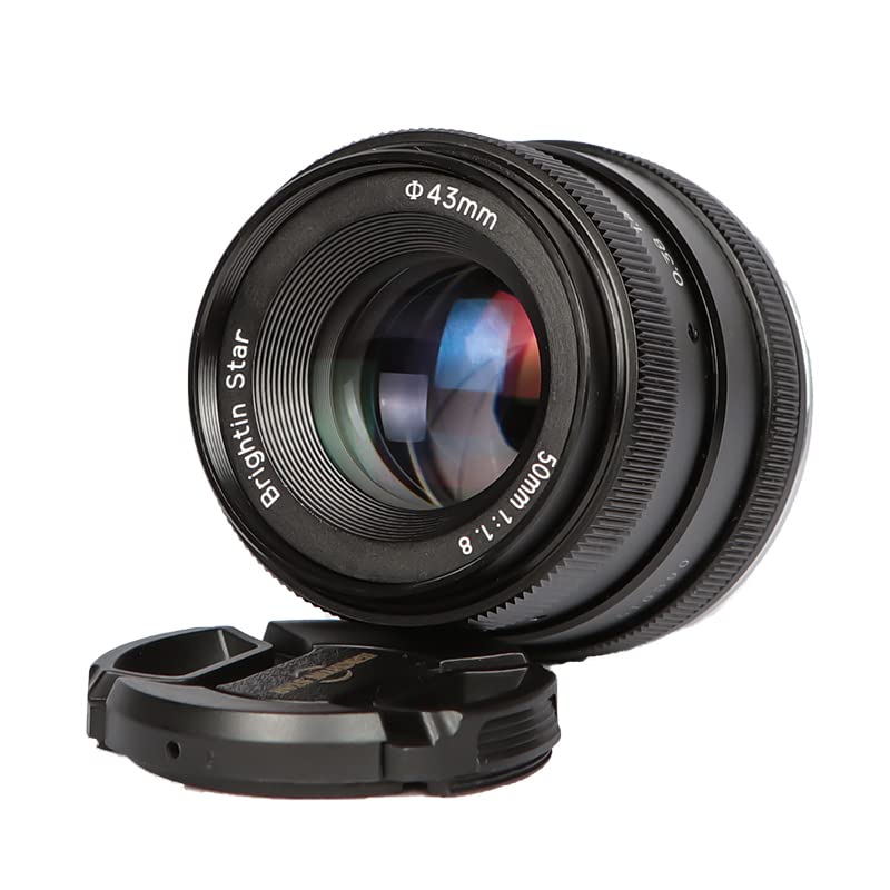 50mm F1.8 Manual Focus Lens M43 Black