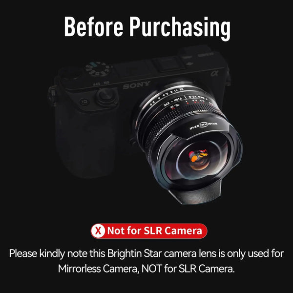 7.5mm F2.8 APS-C Fisheye Manual Focus Lens With ND Filter for Canon RF Mount BrightinStar.US