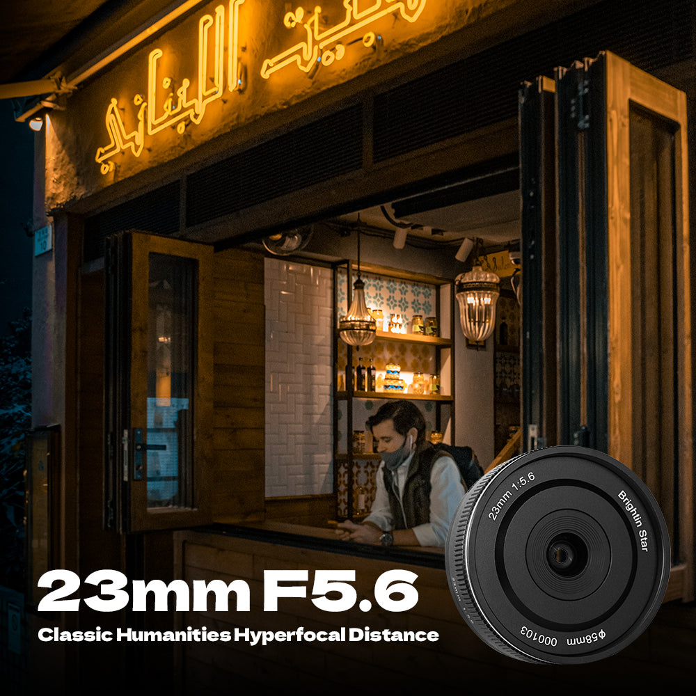 23mm F5.6 Full Frame Manual Focus Prime Lens for Nikon Z-Mount Mirrorless Cameras, Pancake Fixed MF Lens, Compatible with Z-6II, Z-7II, Z5, Z50, Z9, Z50, Z-FC, Z30