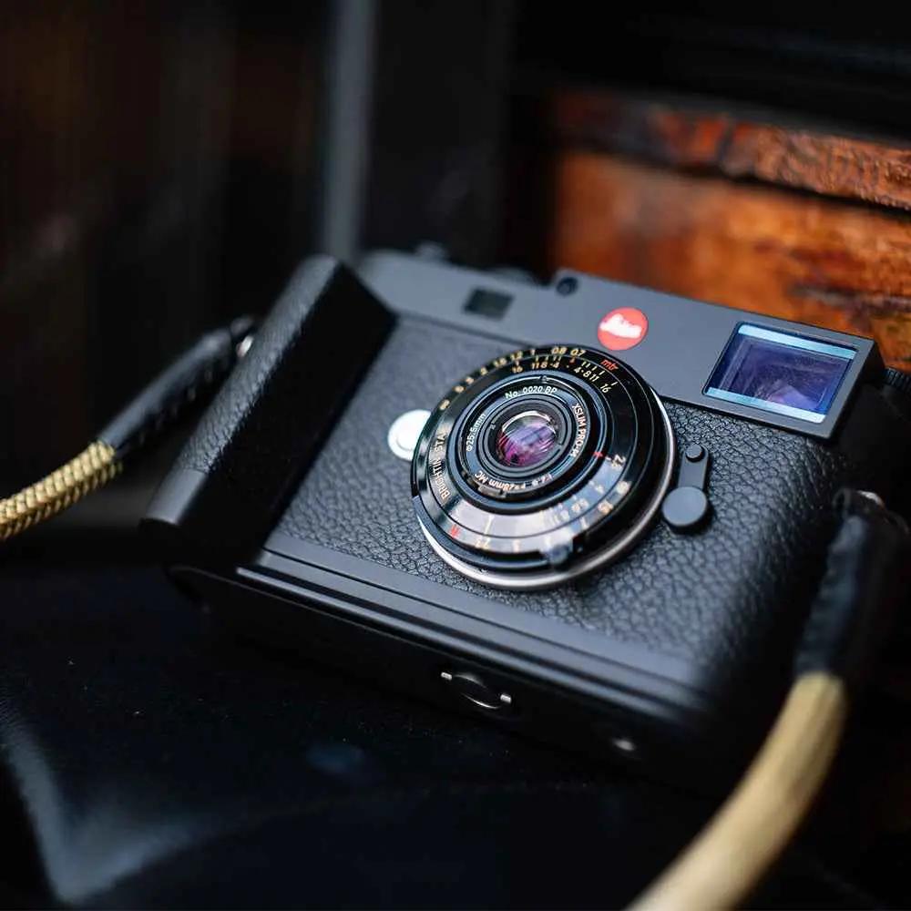 28mm F2.8 Camera Lens Black Lacquer Ultra-Thin Pancake Lens - Brightin Star