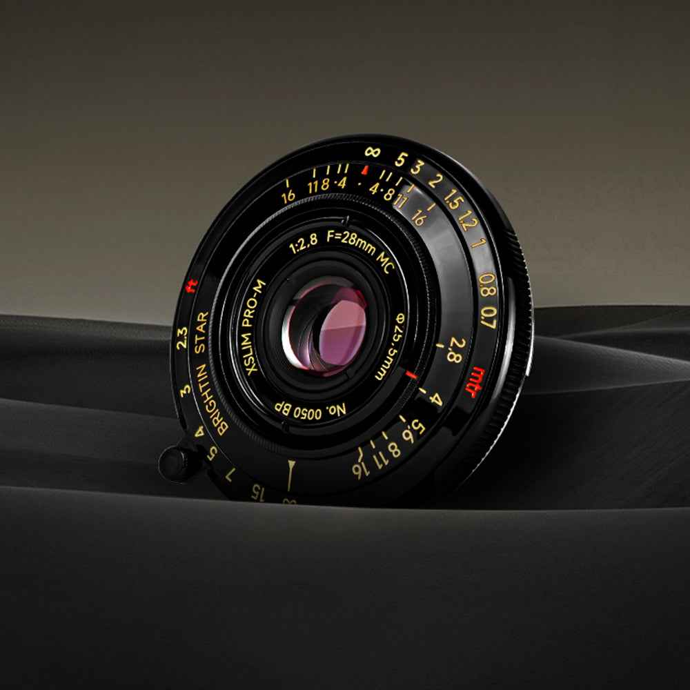 Brightin Star 28mm F2.8 Full Frame Lens Humanistic Lens Black Lacquer ...