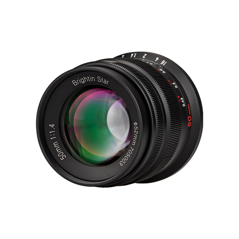 Brightin Star 50mm F1.8 Standard Manual Focus Prime Lens for