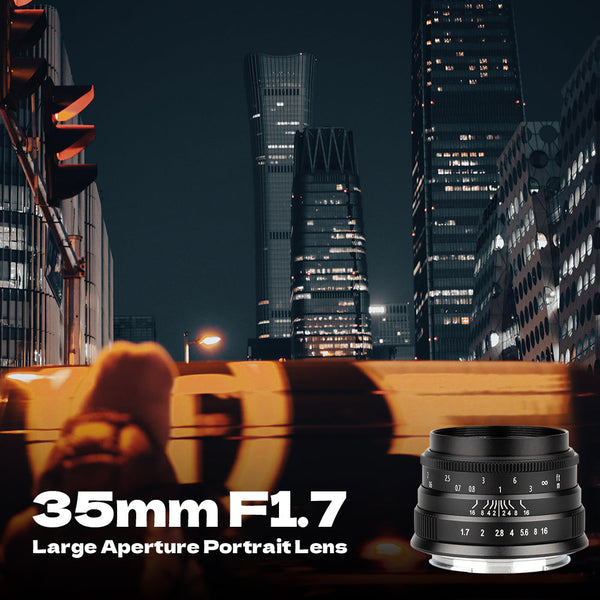 35mm F1.7 Wide-Angle Manual Focus Prime Lens for Panasonic Olympus