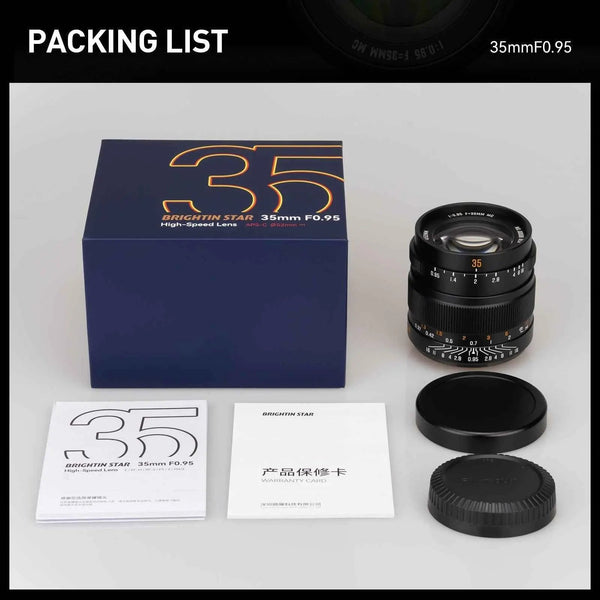 35mm F0.95 APS-C Night God Portrait Star Manual Fixed Focus Lens Suitable For Nikon Z Mount