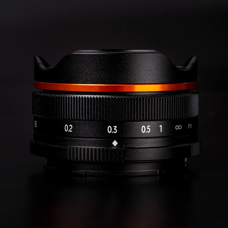 10mm F5.6 Fisheye Lens Wide-Angle Lens Pancake Lens Manual Fixed Focus Lens Suitable For Canon Eos-M Mount