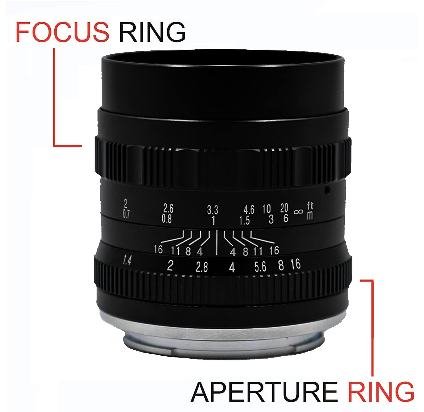 50mm F1.4 Manual Focus Prime Lens for Canon EOS-M Mount