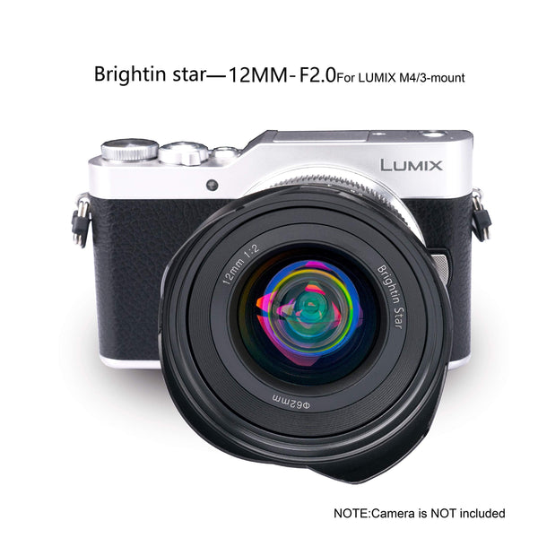 Brightin Star 12mm F2.0 Ultra Wide-Angle Big Aperture APS-C Manual Focus  Mirrorless Cameras Lens