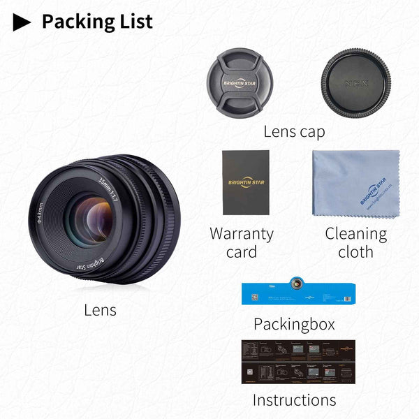 35mm F1.7 APS-C Wide-Angle Manual Focus Prime Lens for Sony E Mount